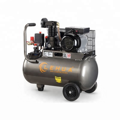 Hot Sale 50L 1HP 0.75KW belt-driven air compressor for Egypt Market