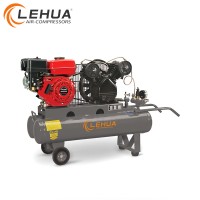 35L 5.5HP 4KW gasoline piston type air compressor with two tanks