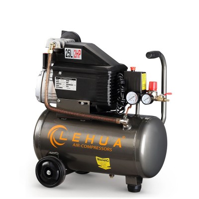 25L 2HP Portable Direct Driven Air Compressor with 2 Pressure Gauges